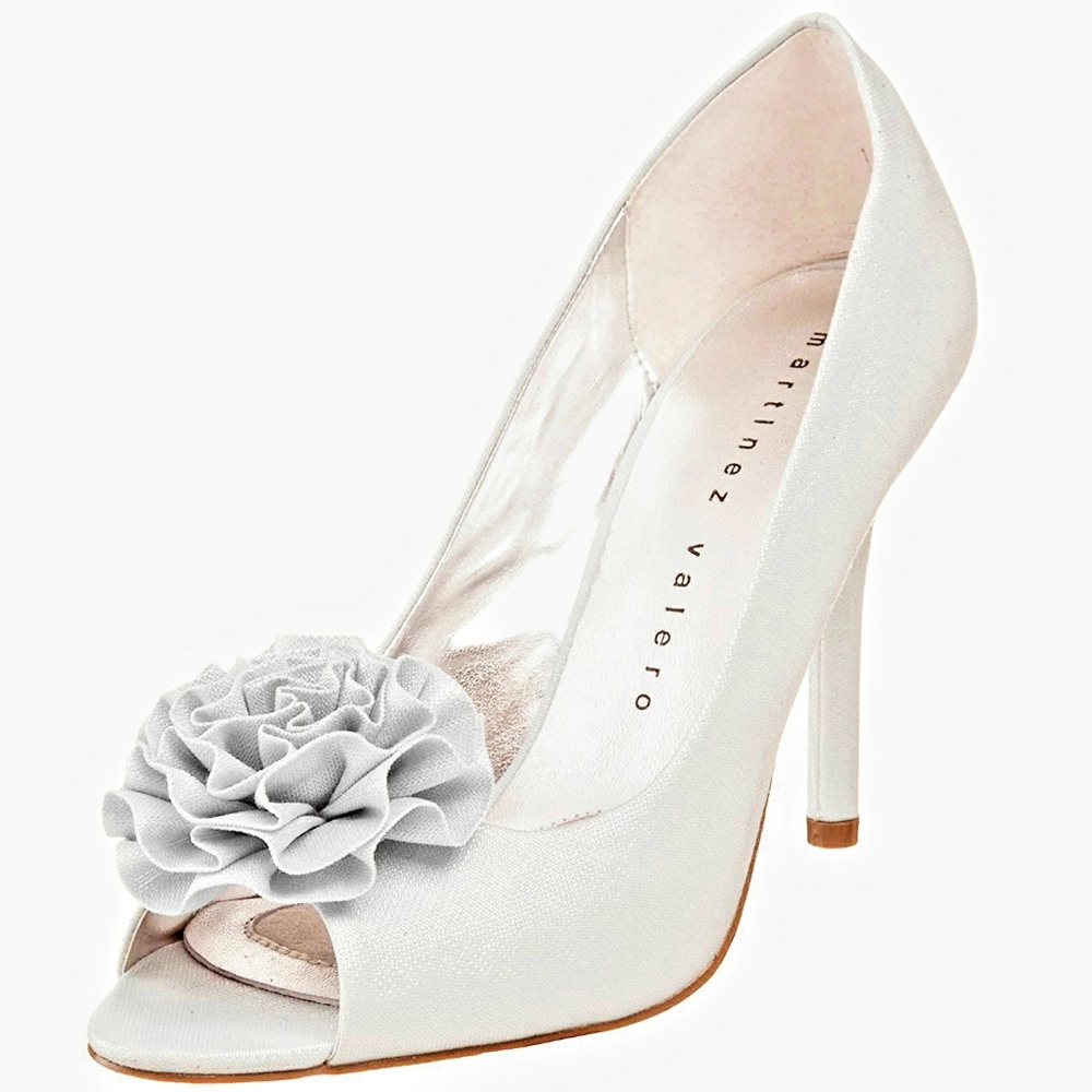MARTINEZ VALERO Vida Peep-toe Satin Pump